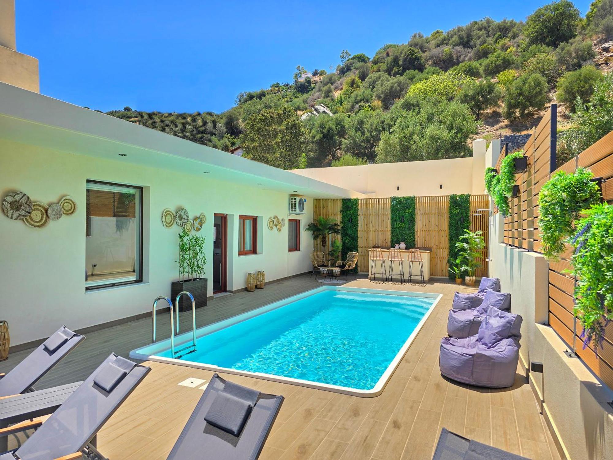 Villa Balcony, Cozy Villa With Amazing View Rodhiá Exterior foto